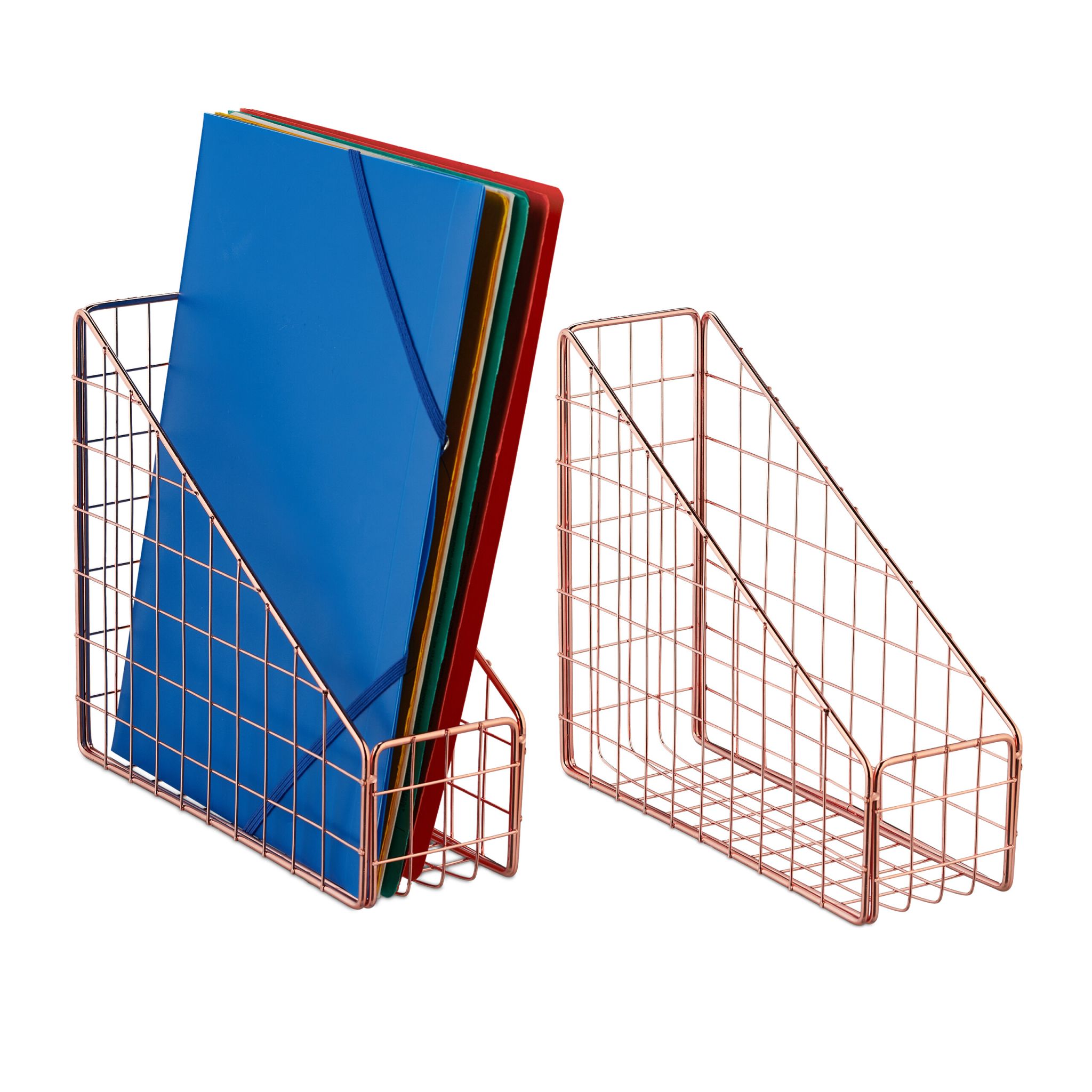 Stehsammler roségold 2er-Set Kupfer von Relaxdays