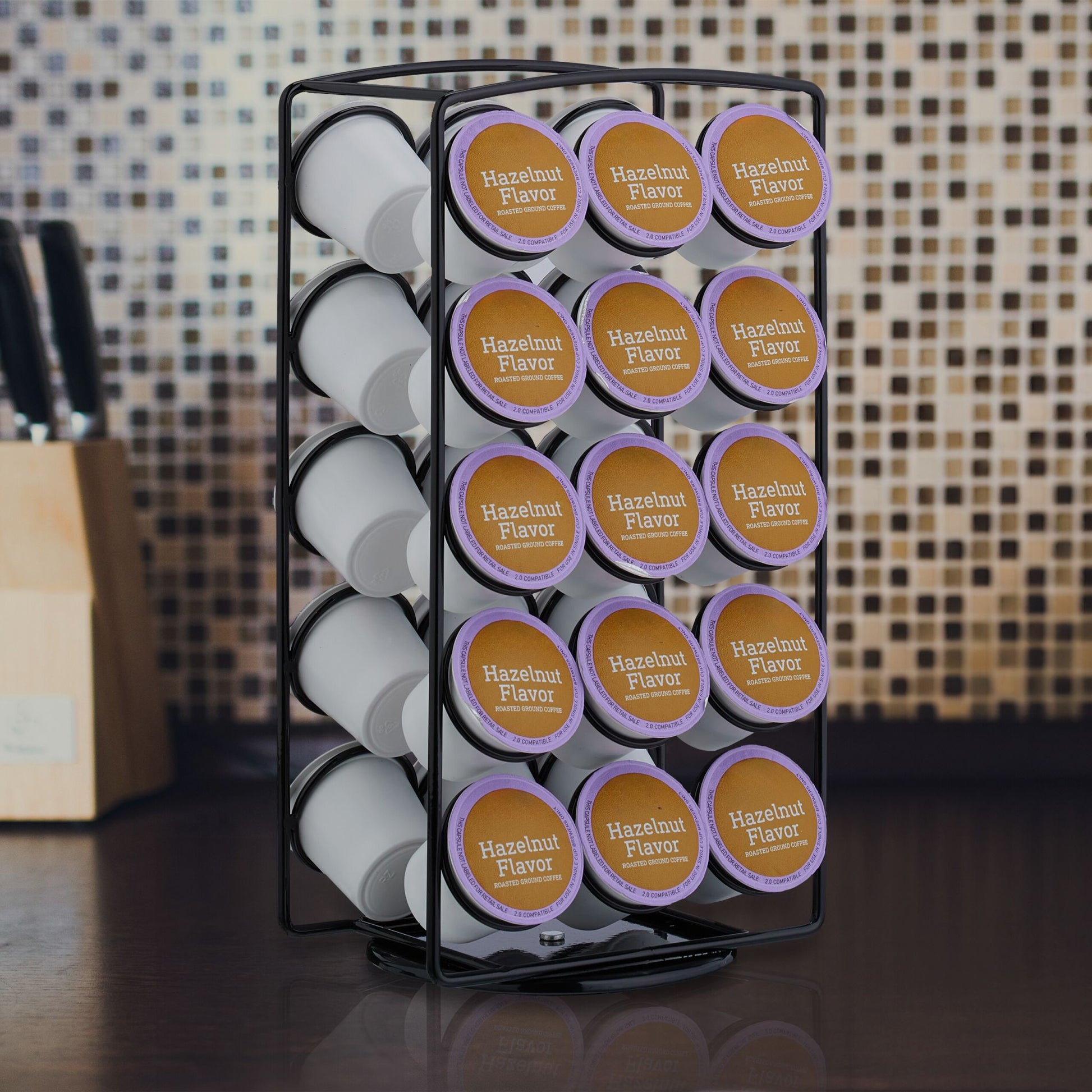 Kapselhalter für 30 K-Cups Schwarz von Relaxdays