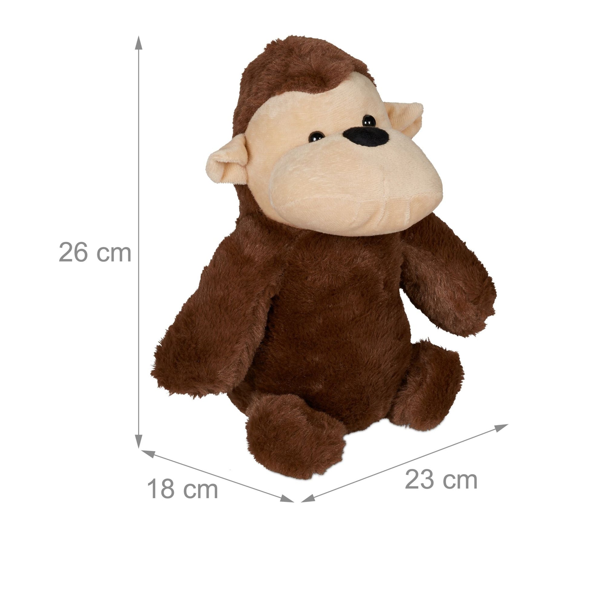 Türstopper Affe Braun-Hellbraun von Relaxdays
