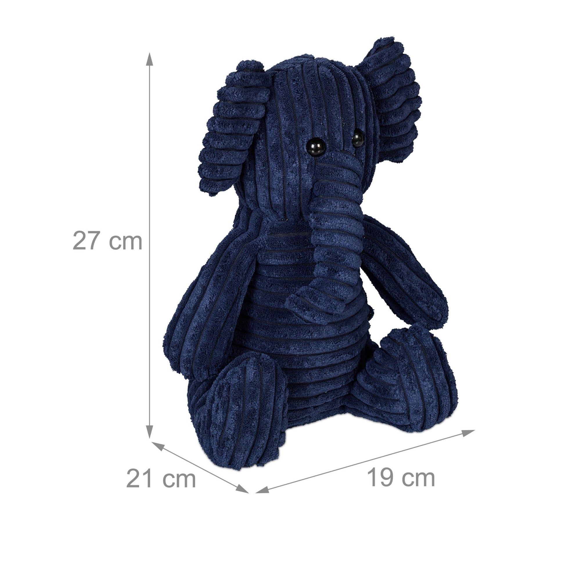 Türstopper Elefant Dunkelblau von Relaxdays