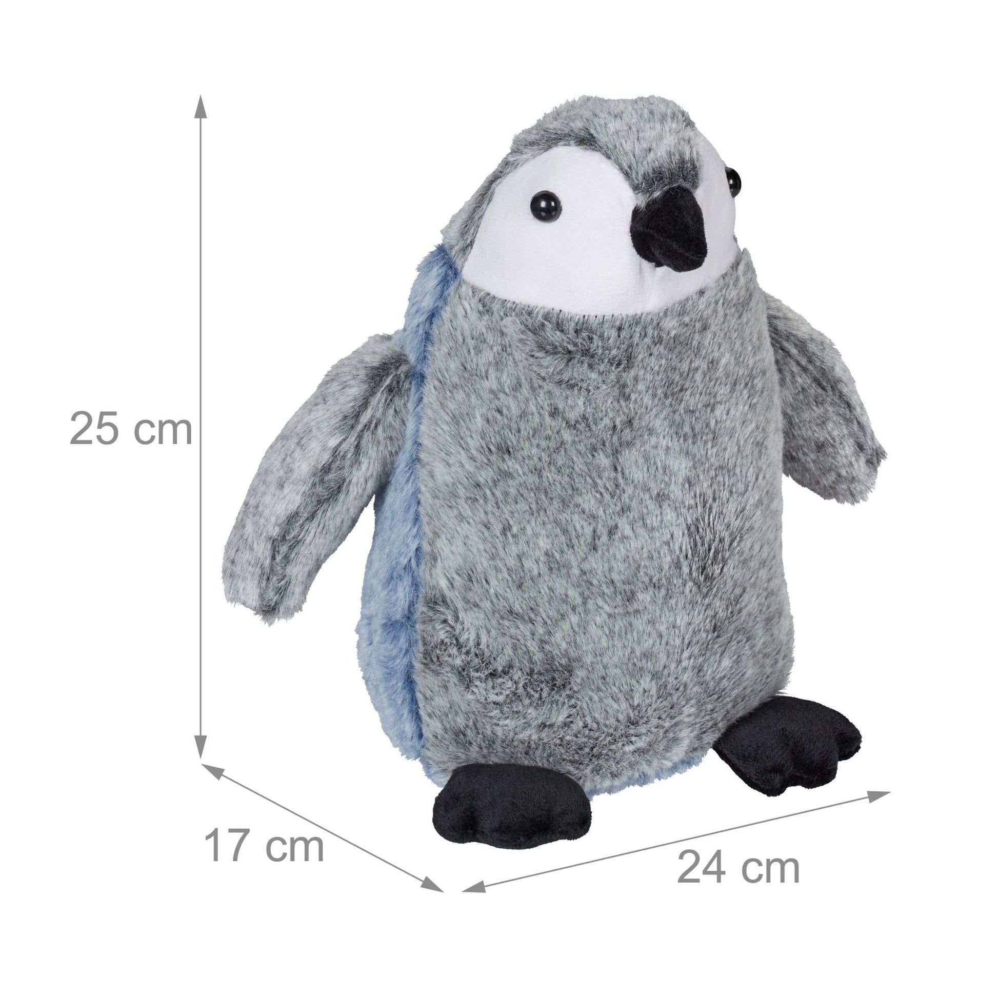 Türstopper Pinguin Weiss-Hellblau-Grau von Relaxdays