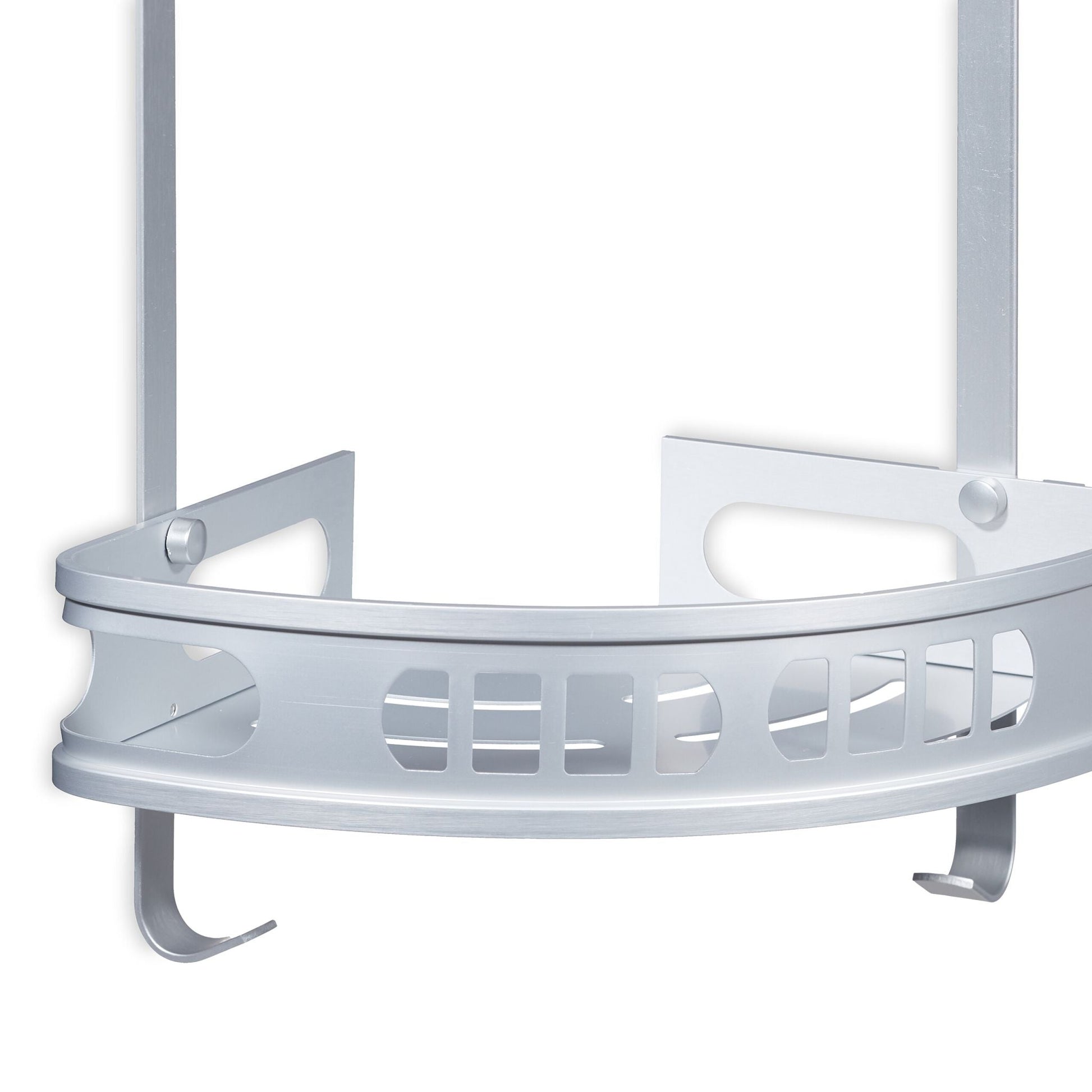 Badeckregal für Dusche Silber von Relaxdays