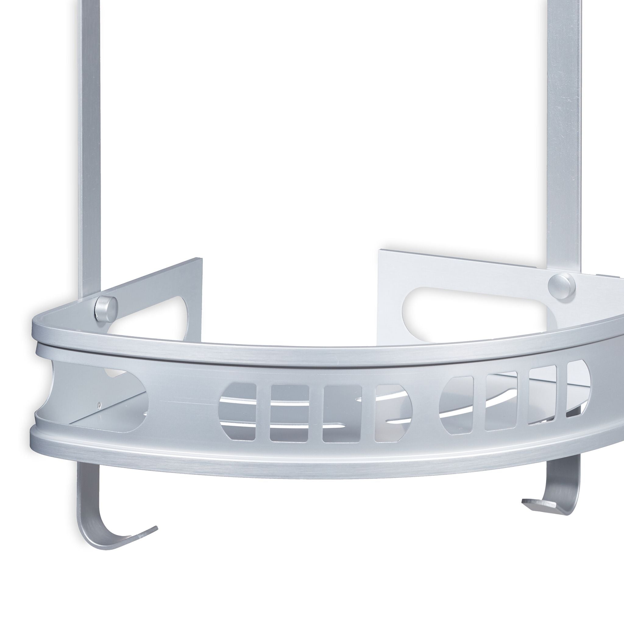 Badeckregal für Dusche Silber von Relaxdays