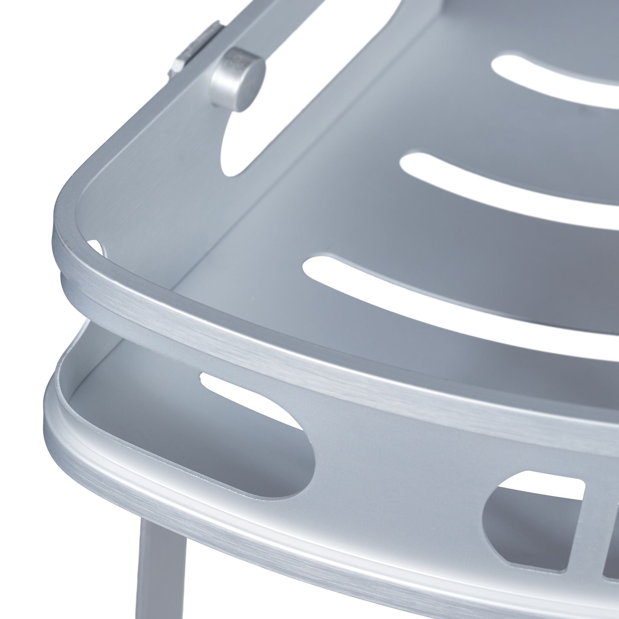 Badeckregal für Dusche Silber von Relaxdays
