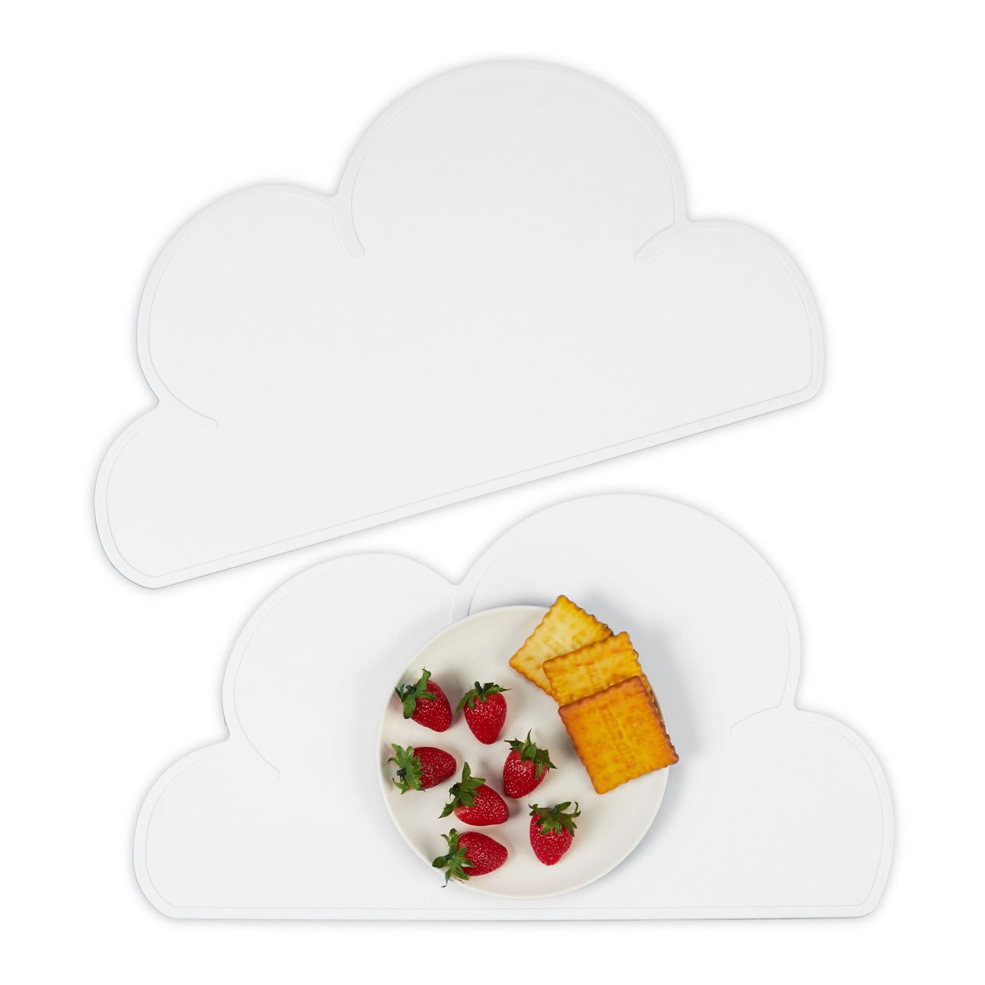 Platzdeckchen Kinder 2er-Set Weiss von Relaxdays