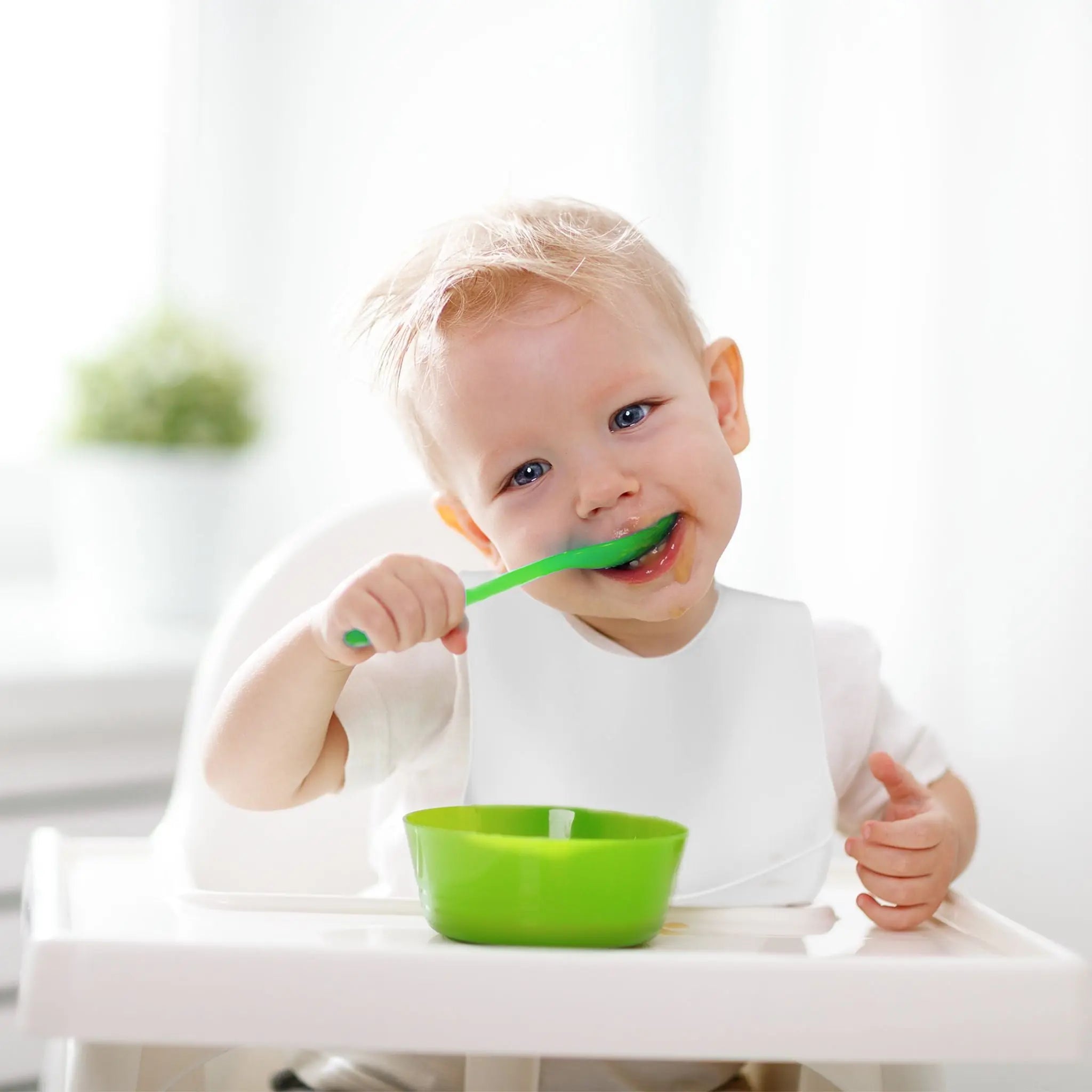 Lätzchen Baby 2er-Set Weiss von Relaxdays