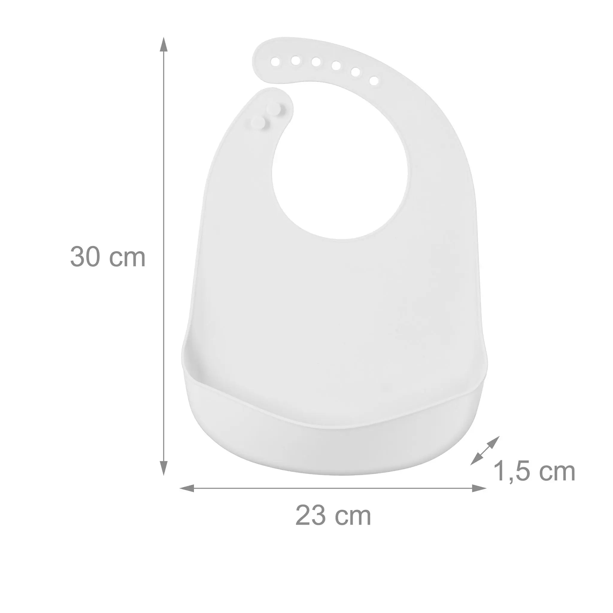 Lätzchen Baby 2er-Set Weiss von Relaxdays