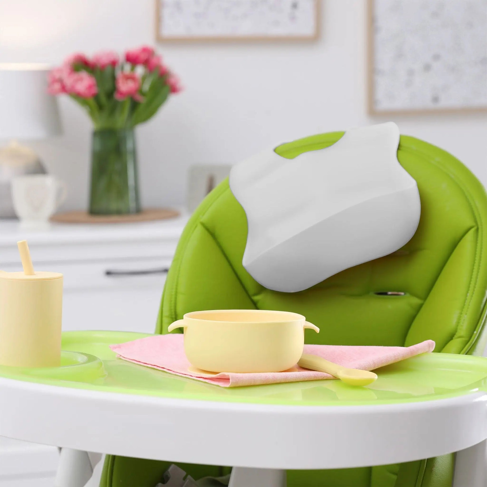 Lätzchen Baby 2er-Set Weiss von Relaxdays