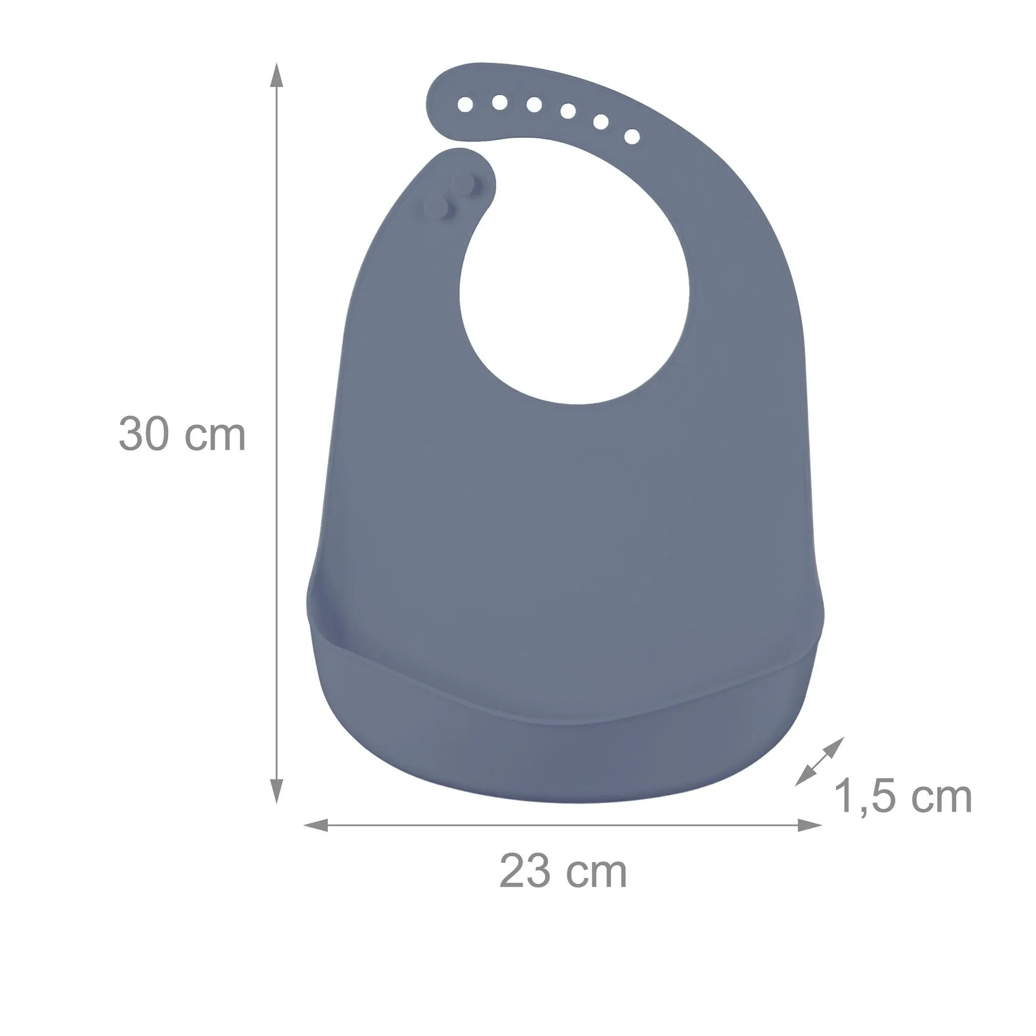 Lätzchen Baby 2er-Set Anthrazit von Relaxdays