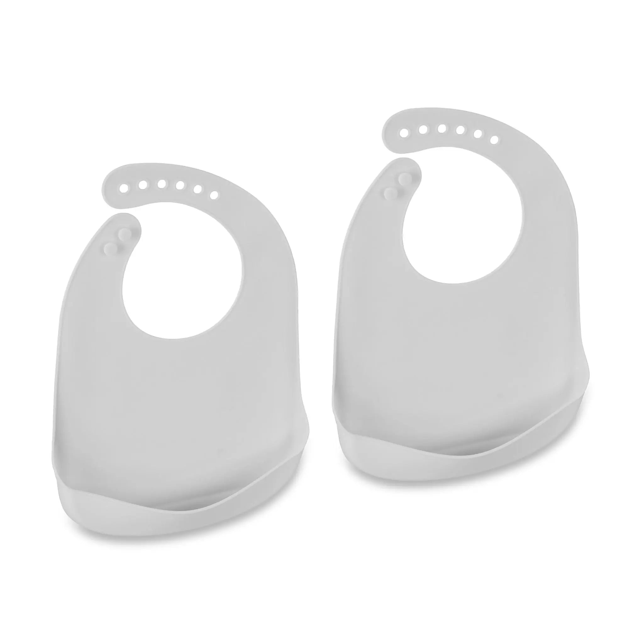 Lätzchen Baby 2er-Set Grau von Relaxdays