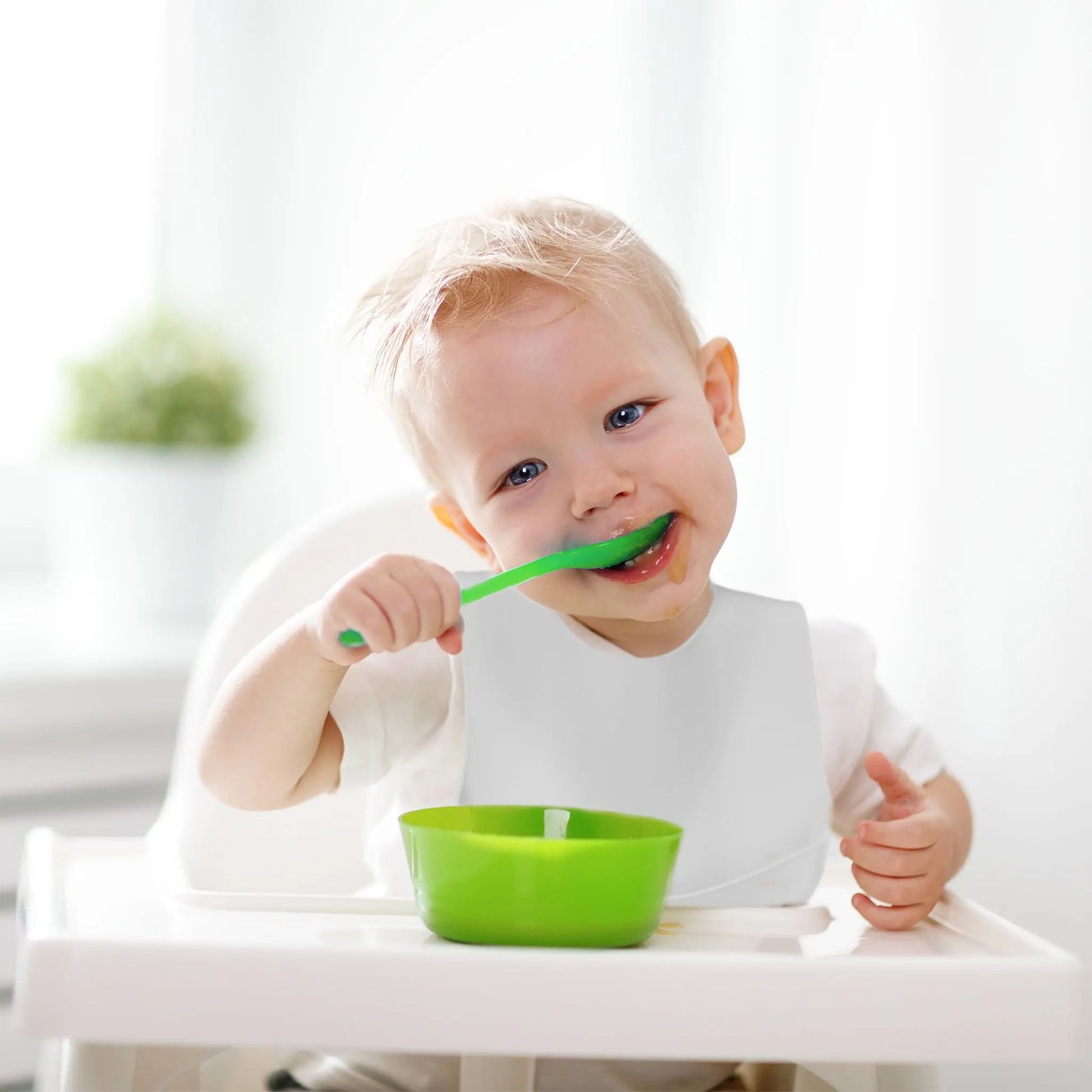 Lätzchen Baby 2er-Set Grau von Relaxdays