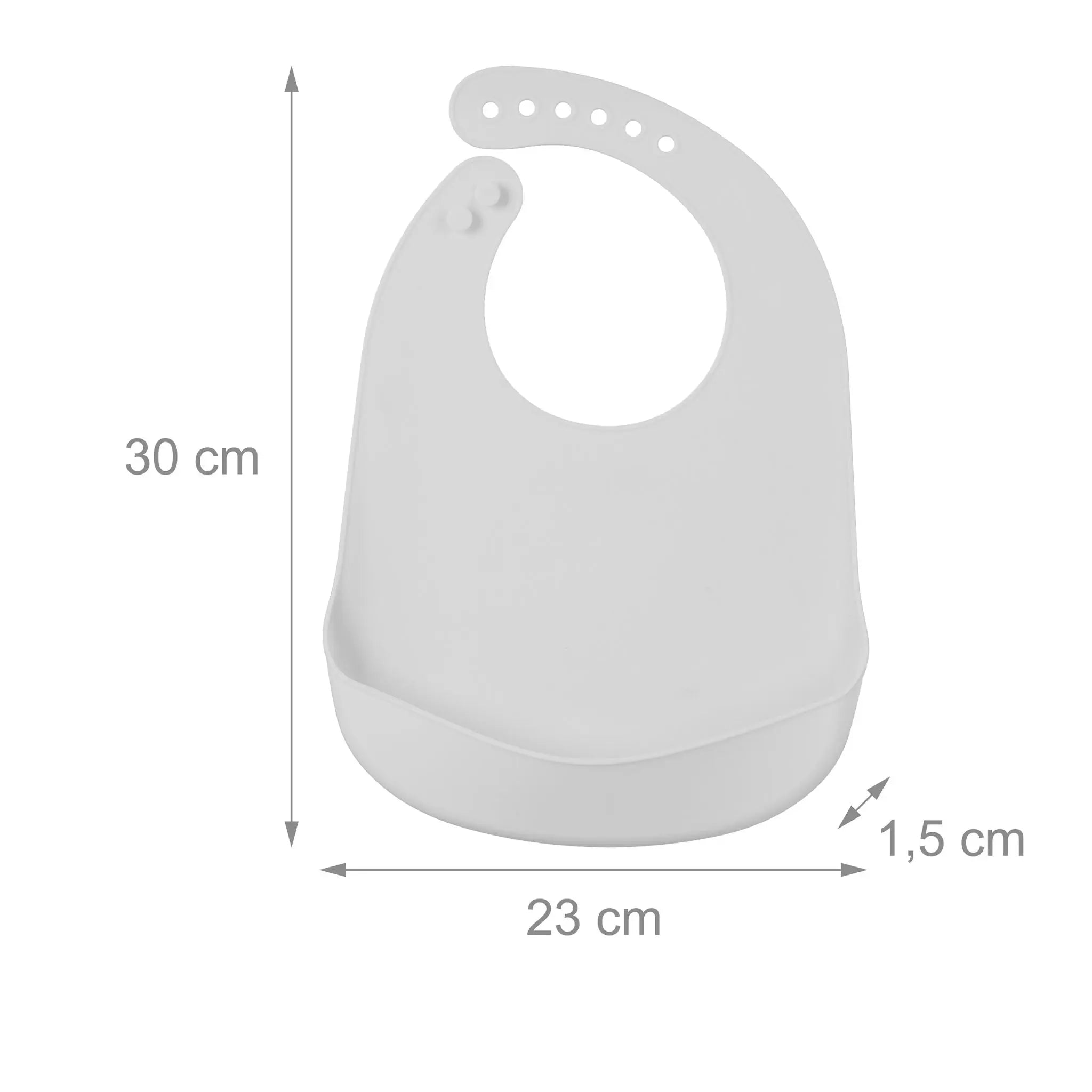 Lätzchen Baby 2er-Set Grau von Relaxdays