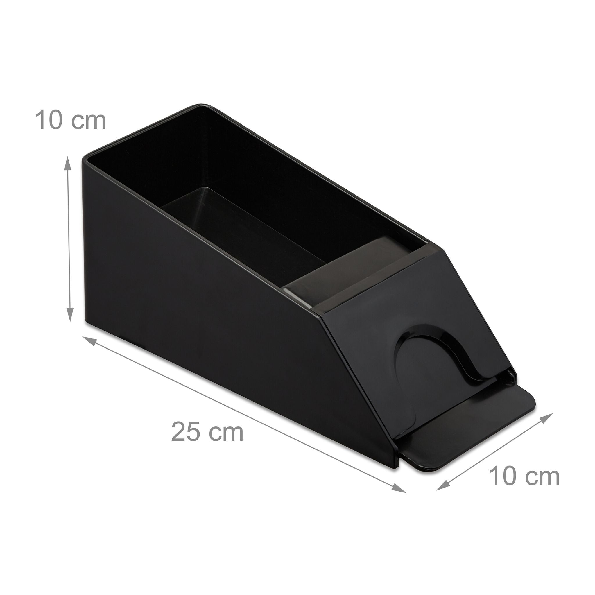 Kartenschlitten mit 4 Decks Schwarz