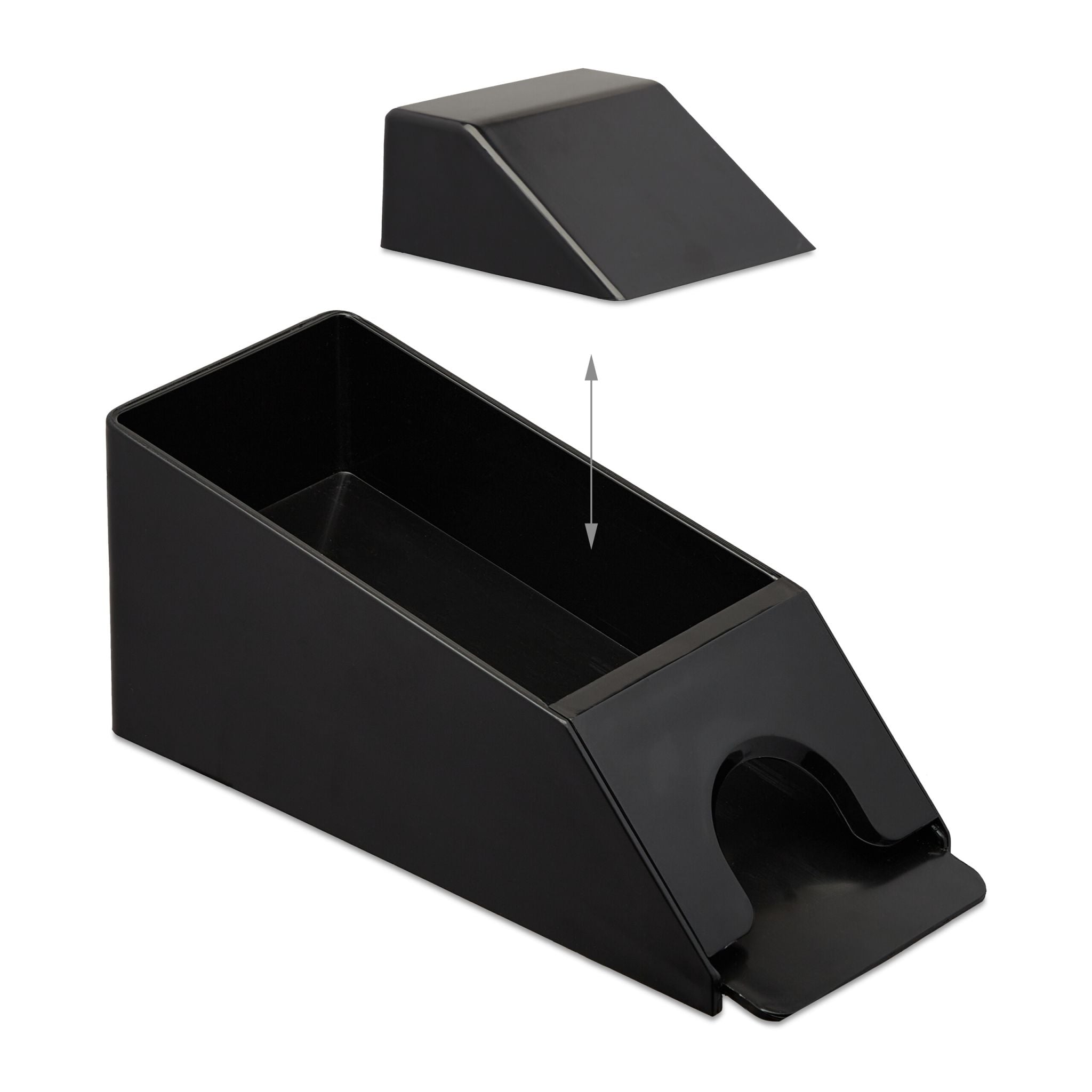 Kartenschlitten mit 4 Decks Schwarz