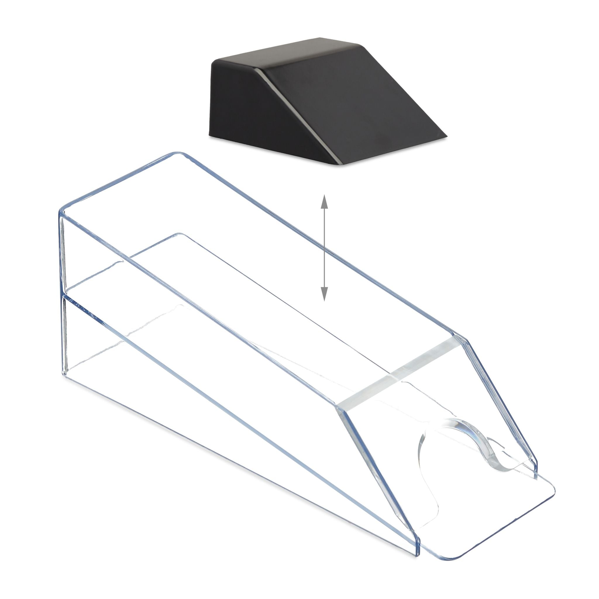 Kartenschlitten mit 6 Decks Schwarz-Transparent
