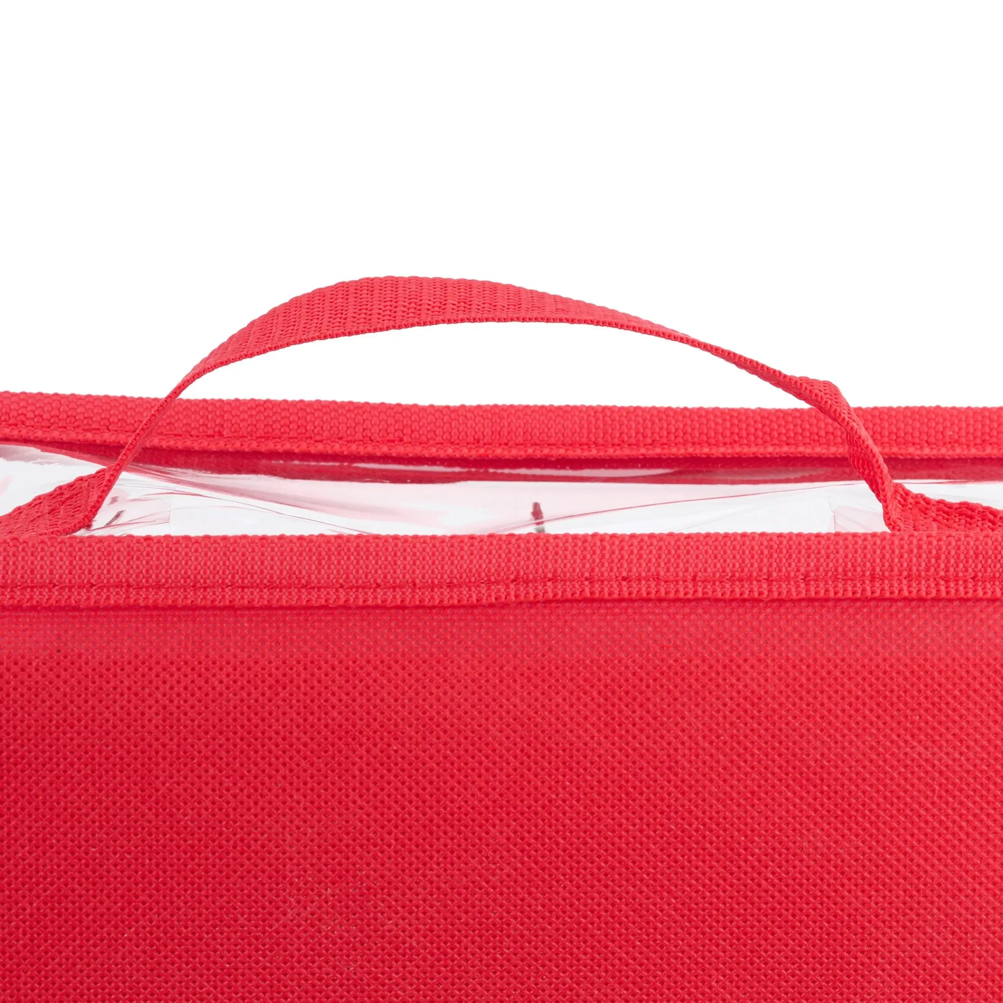 Weihnachtskugel Aufbewahrungsbox 3er-Set Weiss-Rot-Transparent von Relaxdays