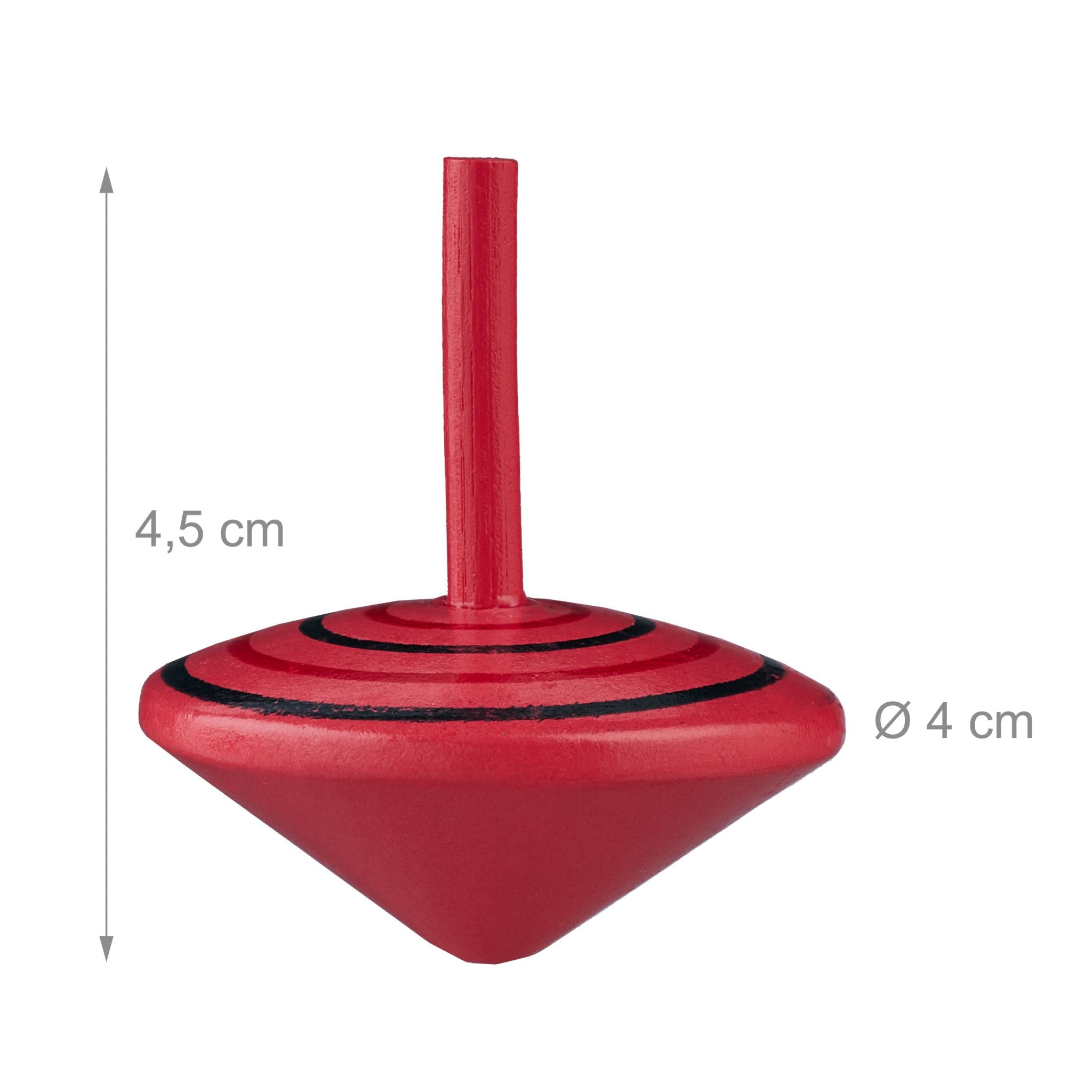 Kreisel Holz 24er-Set Blau-Gelb-Rot von Relaxdays