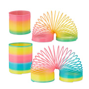 Regenbogenspirale 4er-Set Gelb-Rosa-Türkis von Relaxdays