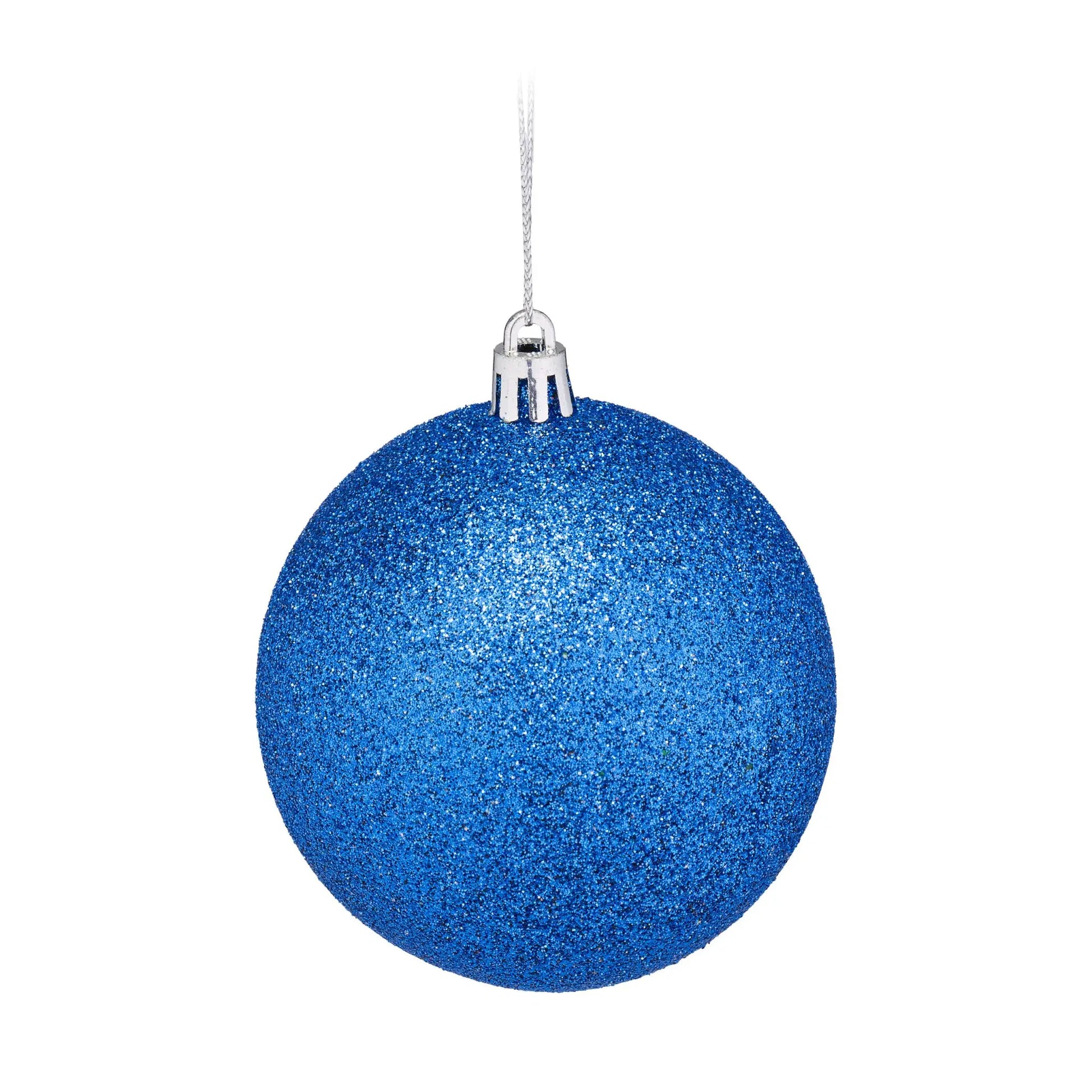 Weihnachtskugeln im 110er-Set Blau-Silber von Relaxdays