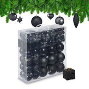 Weihnachtskugeln im 110er-Set Gold-Schwarz-Silber von Relaxdays