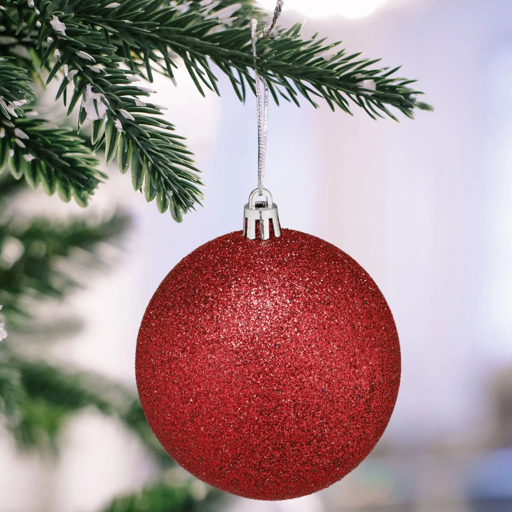 Weihnachtskugeln im 110er-Set Rot-Silber von guteszeug.ch