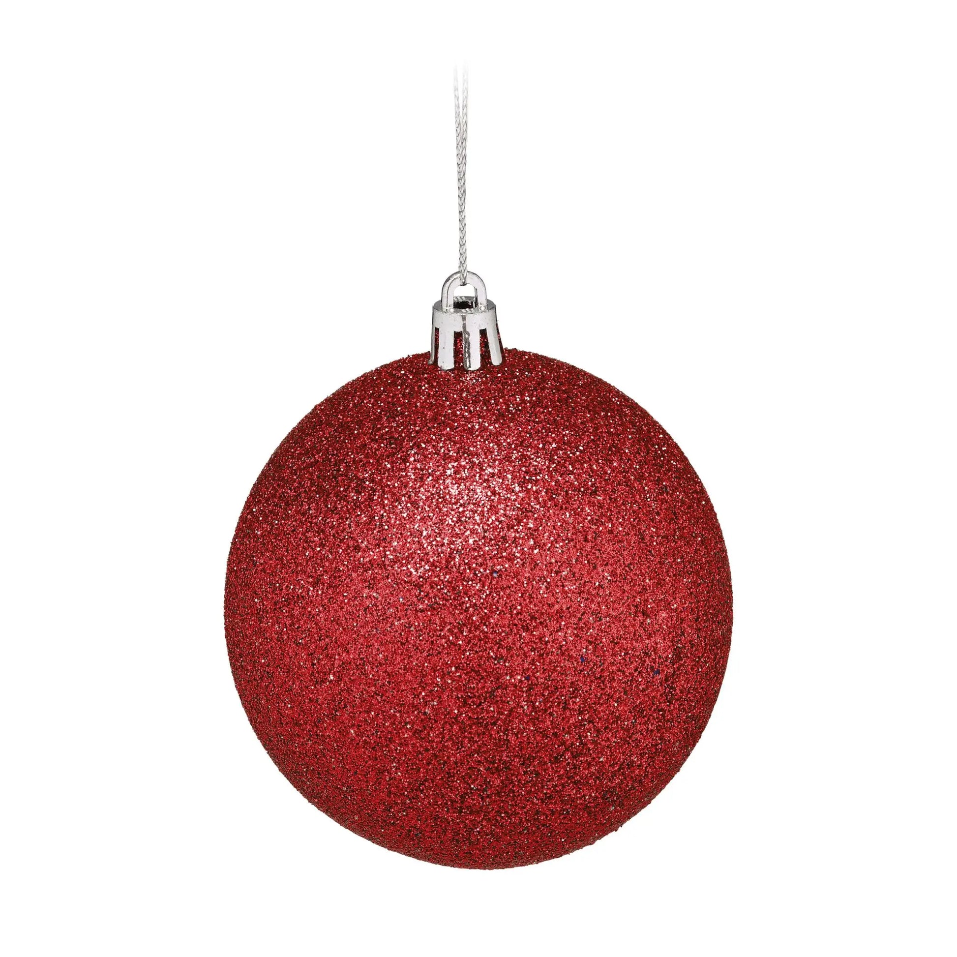 Weihnachtskugeln im 110er-Set Rot-Silber von guteszeug.ch