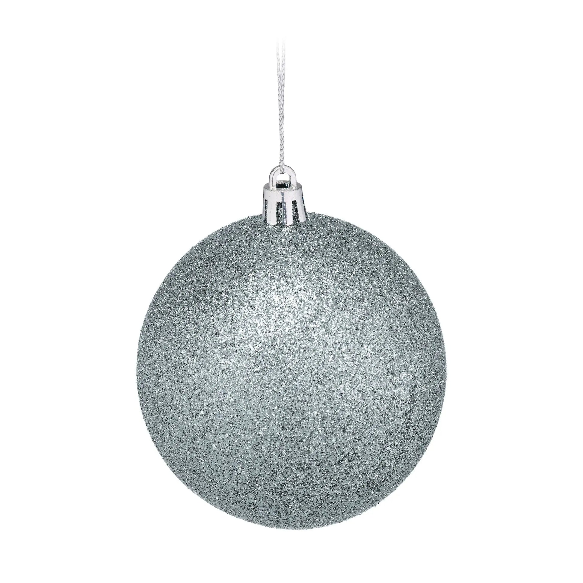 Weihnachtskugeln im 110er-Set Silber von Relaxdays