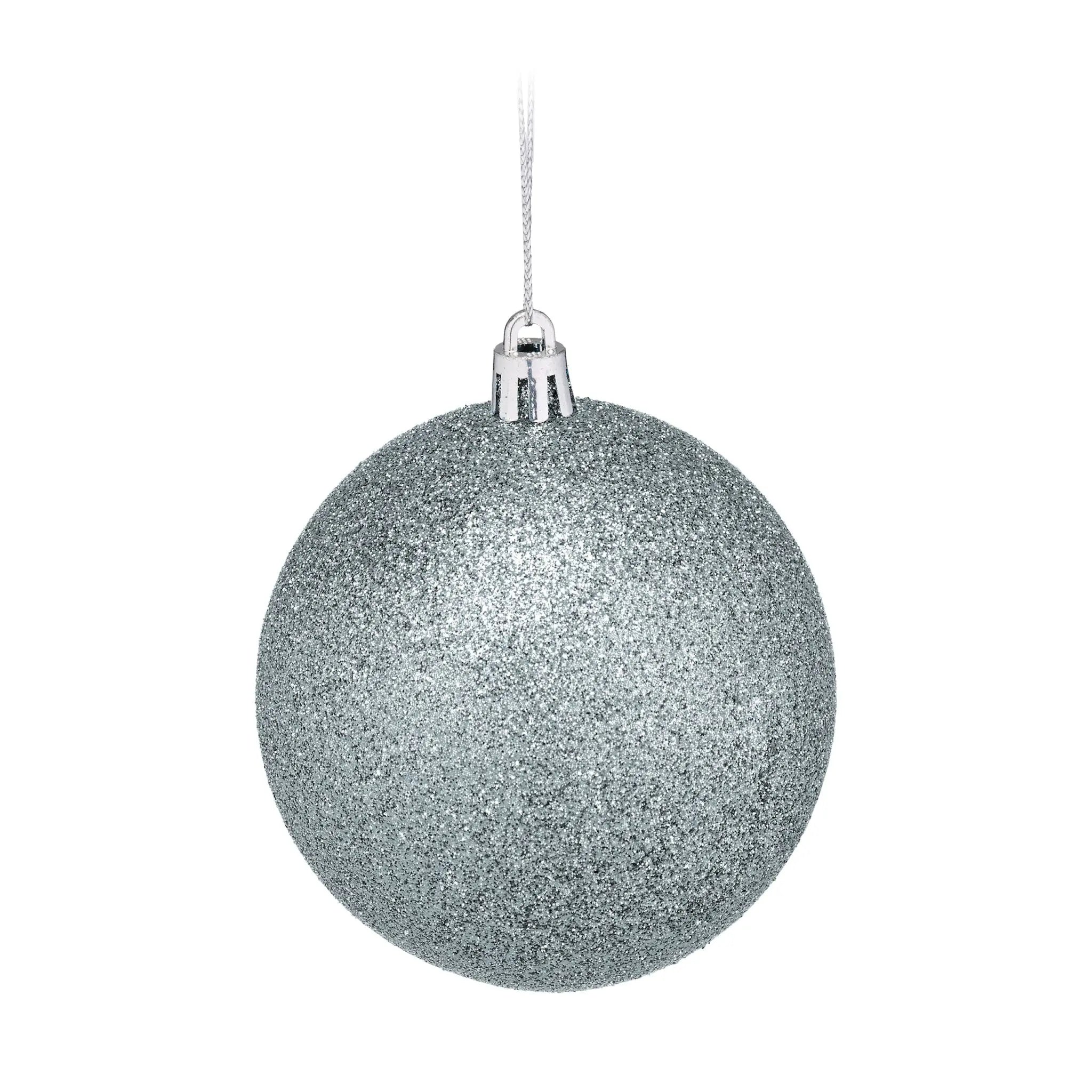Weihnachtskugeln im 110er-Set Silber von Relaxdays