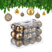 Weihnachtskugeln im 50er-Set Gold-Silber von Relaxdays