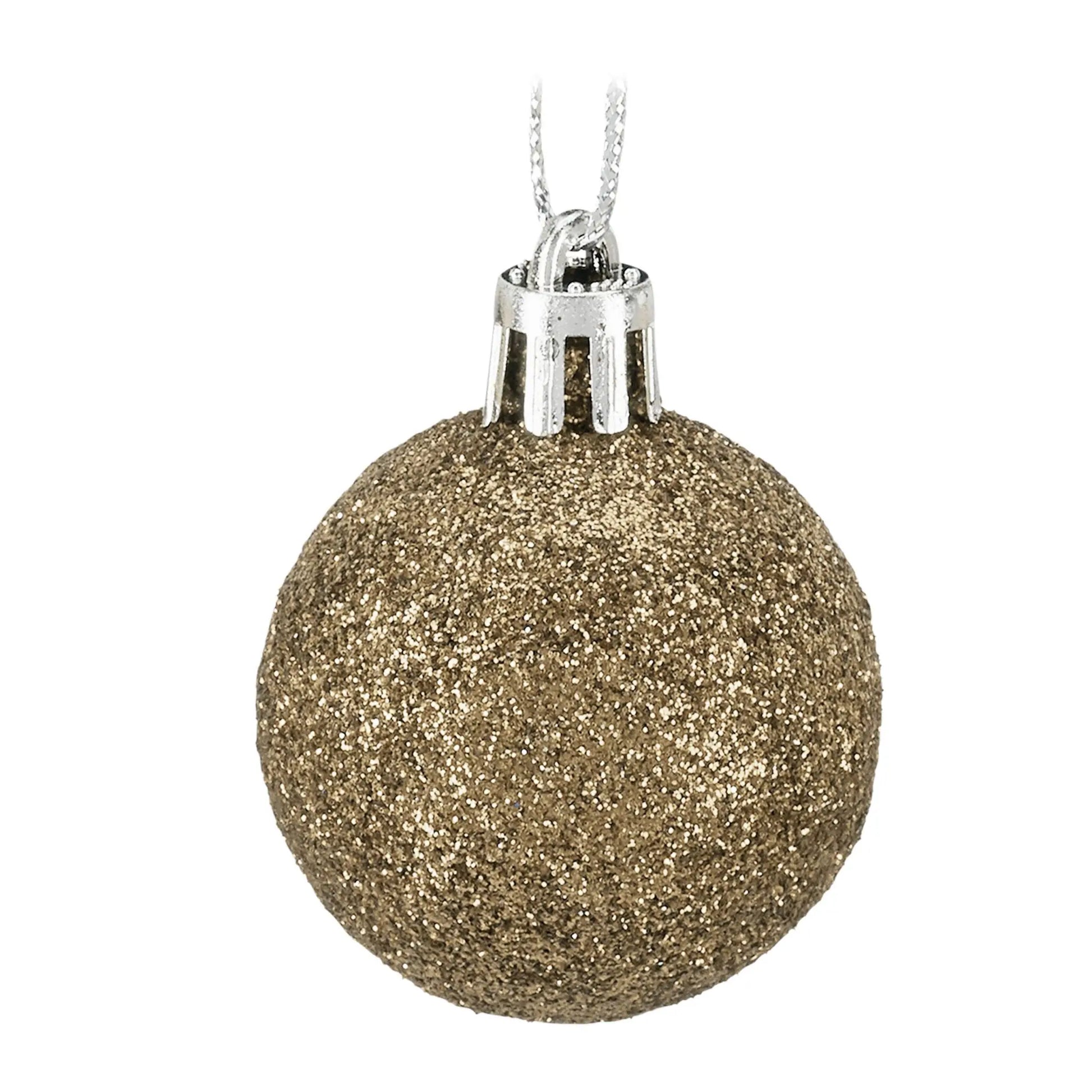 Weihnachtskugeln im 50er-Set Gold-Silber von Relaxdays