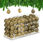 Weihnachtskugeln im 96er-Set Gold-Silber von Relaxdays