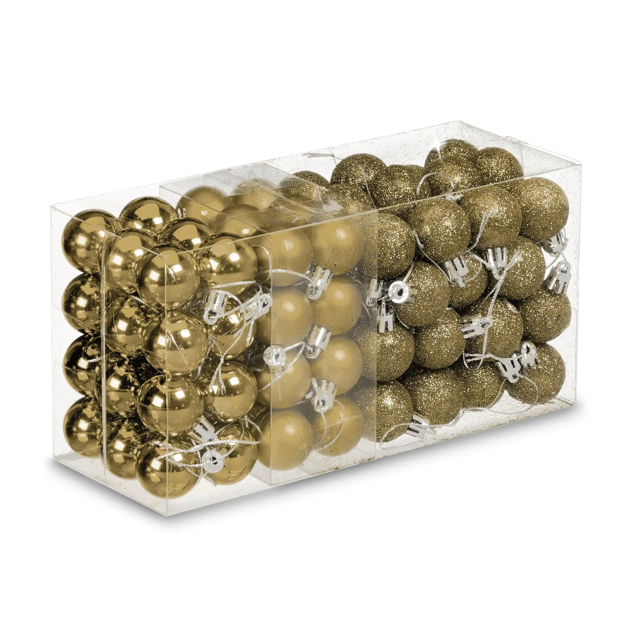 Weihnachtskugeln im 96er-Set Gold-Silber von Relaxdays