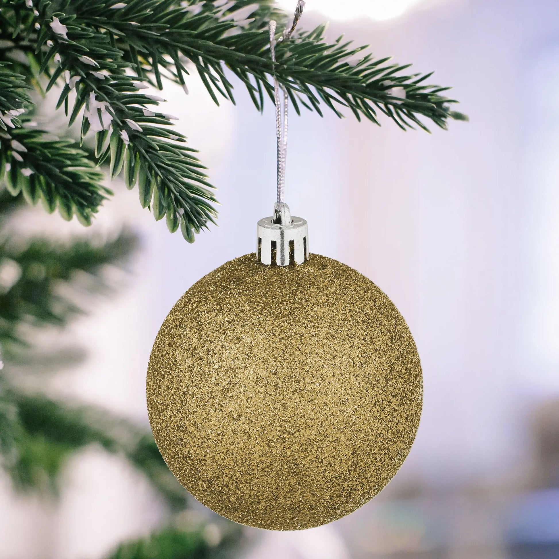 Weihnachtskugeln im 72er-Set Gold-Weiss von Relaxdays