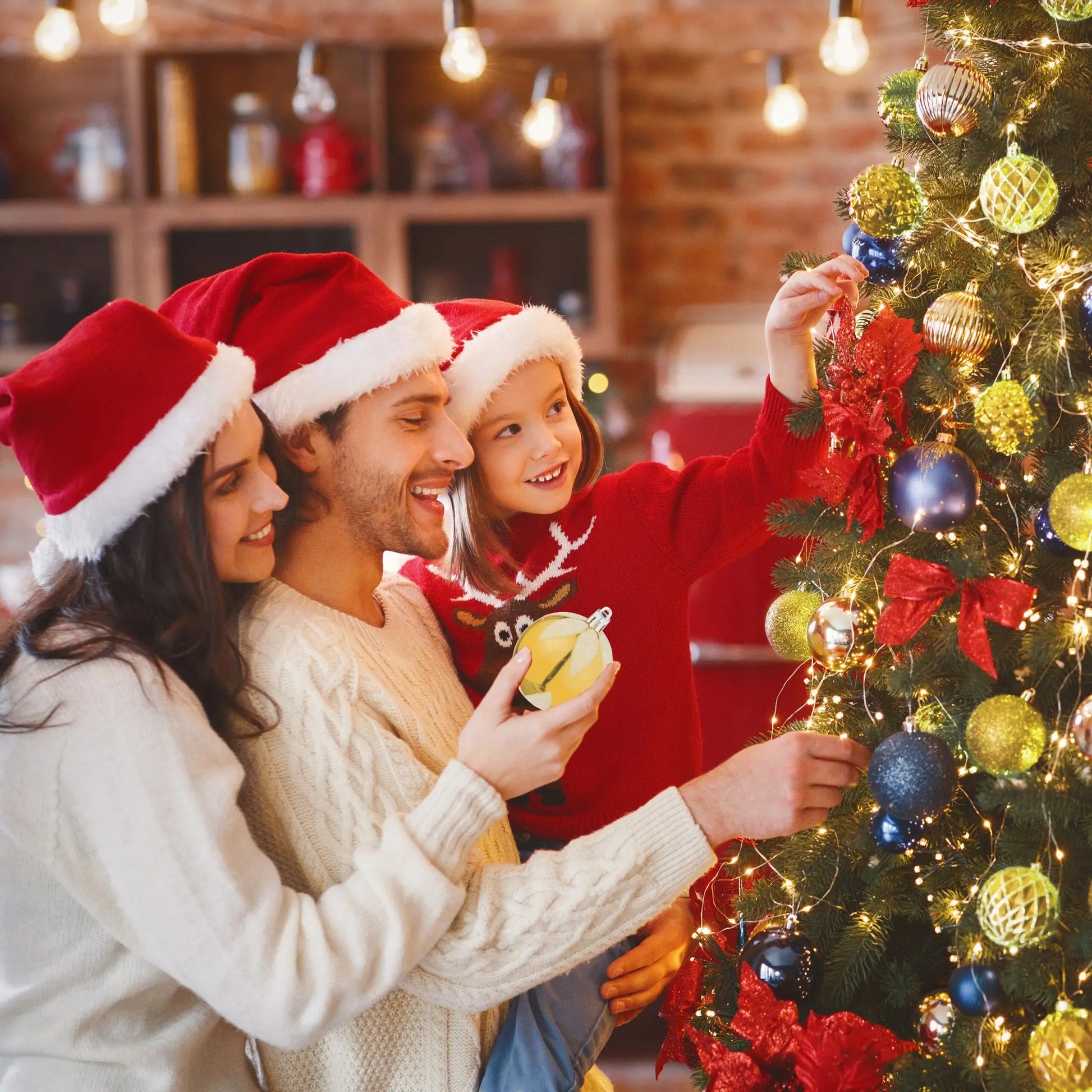Weihnachtskugeln im 72er-Set Gold-Weiss von Relaxdays