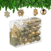 Weihnachtskugeln im 100er-Set Creme-Weiss-Silber von guteszeug.ch