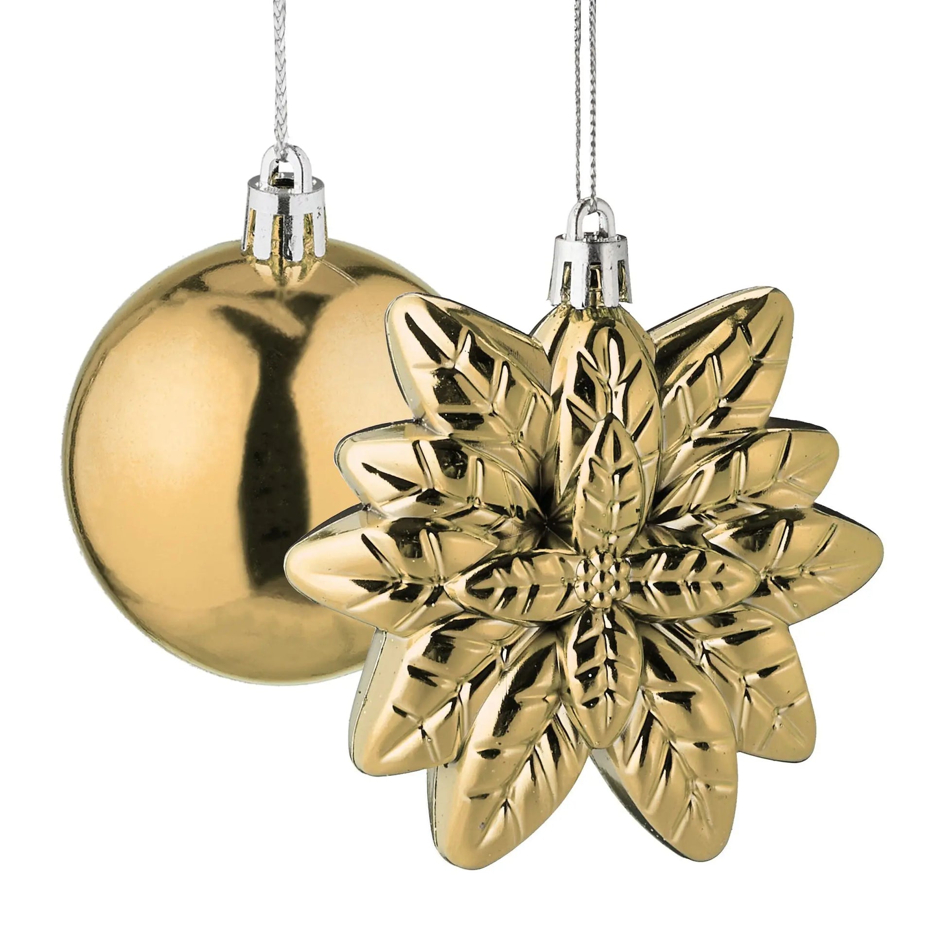 Weihnachtskugeln im 100er-Set Creme-Weiss-Silber von guteszeug.ch