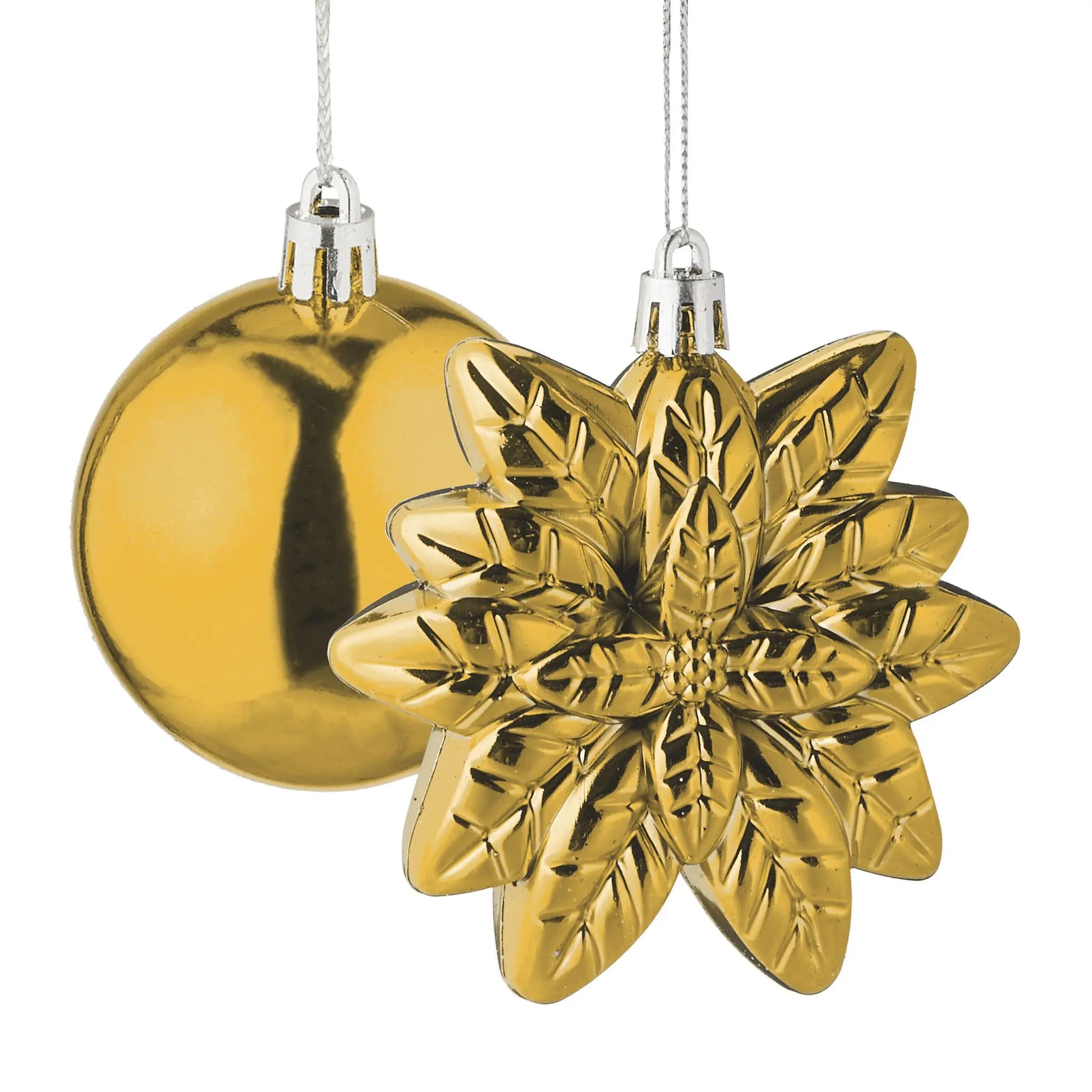 Weihnachtskugeln im 100er-Set Gold-Weiss-Silber von Relaxdays