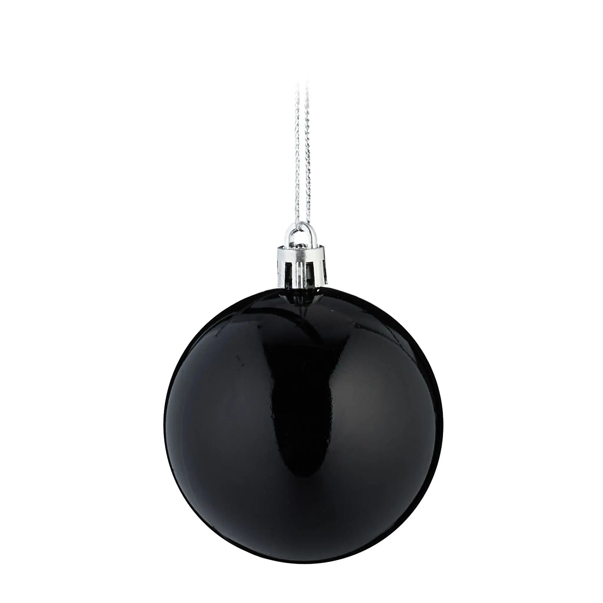 Weihnachtskugeln im 30er-Set Schwarz-Silber von Relaxdays