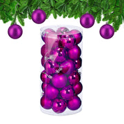 Weihnachtskugeln im 30er-Set Pink-Silber von guteszeug.ch