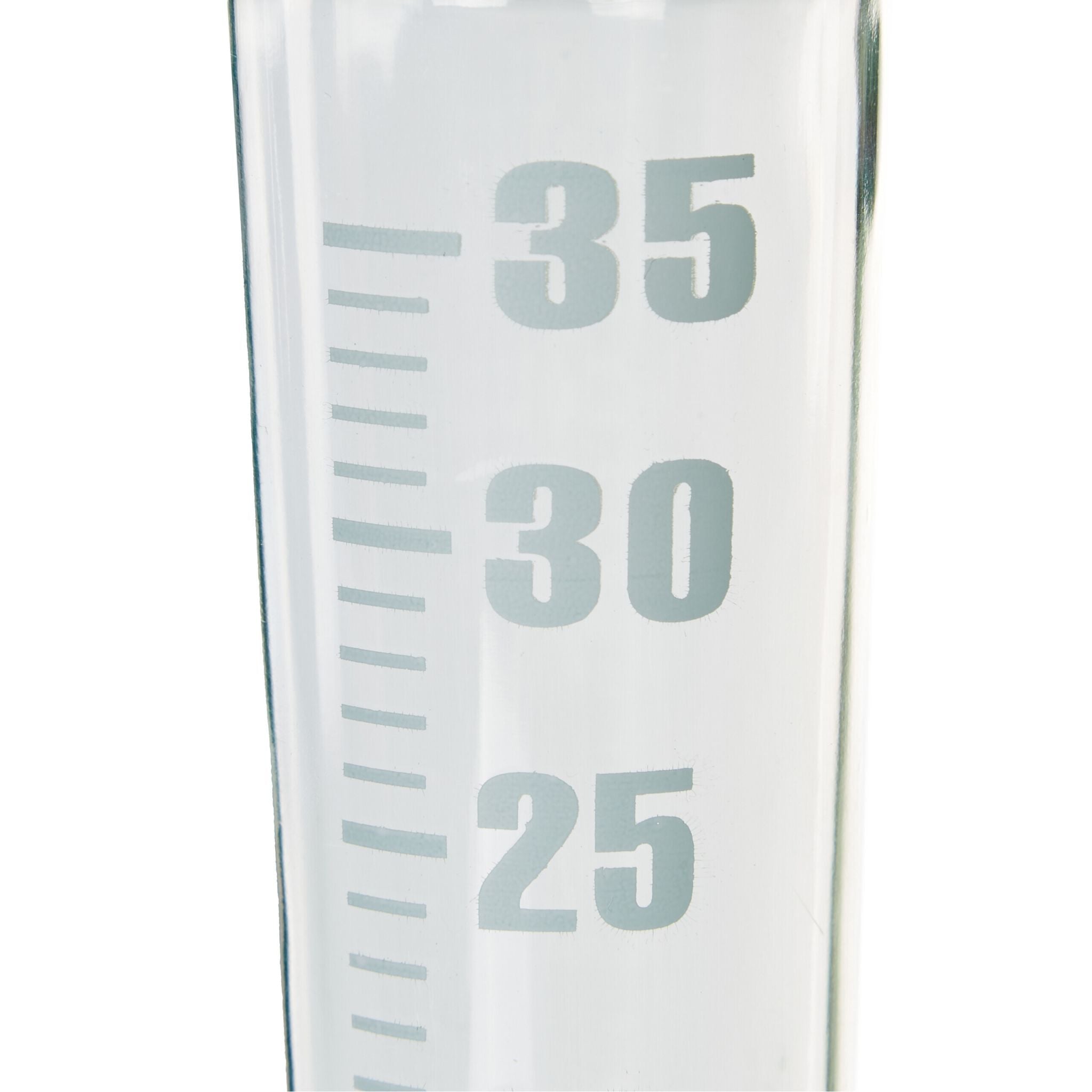 Regenmesser mit Stab 2er-Set Hellbraun-Schwarz-Transparent von Relaxdays