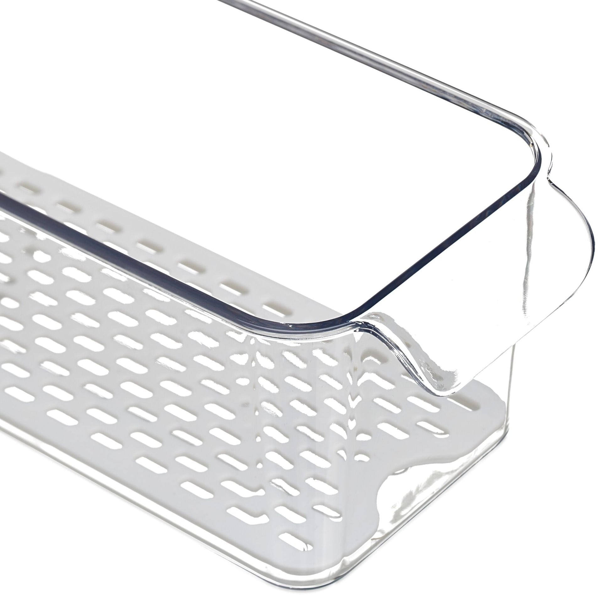 Kühlschrank Organizer 3er-Set Weiss-Transparent von Relaxdays