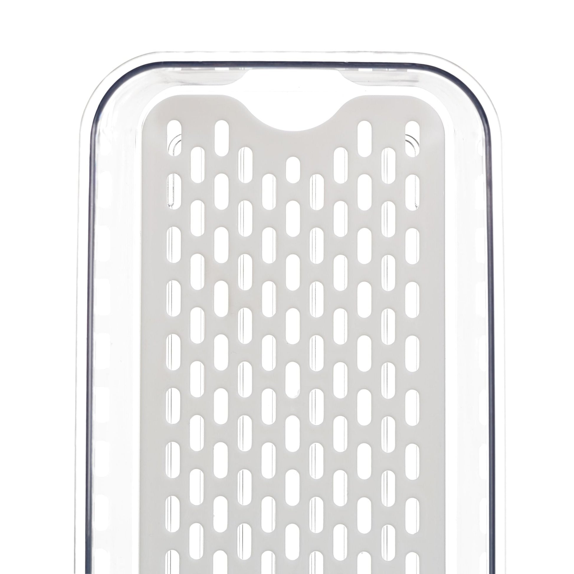 Kühlschrank Organizer 3er-Set Weiss-Transparent von Relaxdays