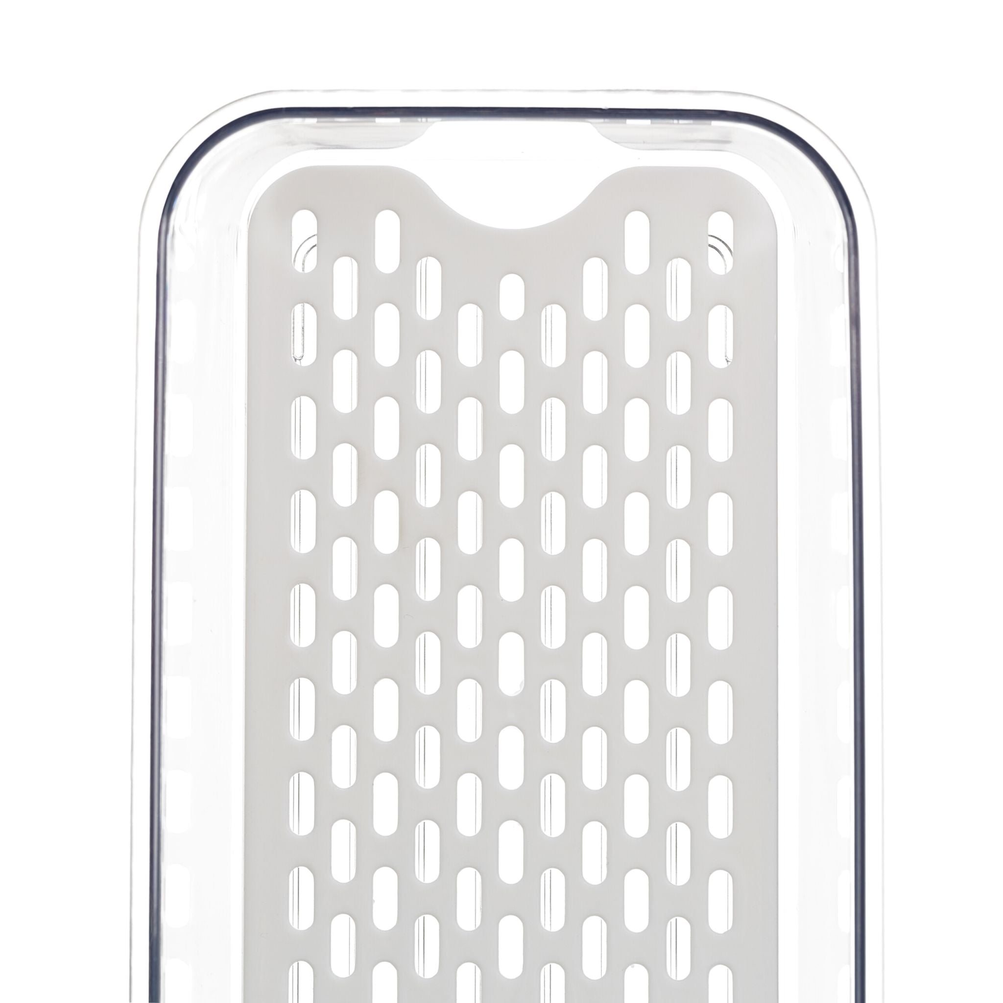 Kühlschrank Organizer 3er-Set Weiss-Transparent von Relaxdays