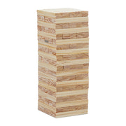 XL Wackelturm Holz Hellbraun von Relaxdays