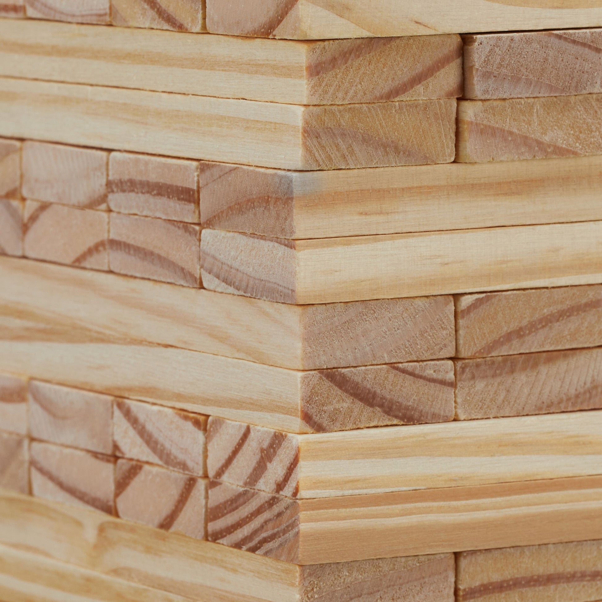 XL Wackelturm Holz Hellbraun von Relaxdays