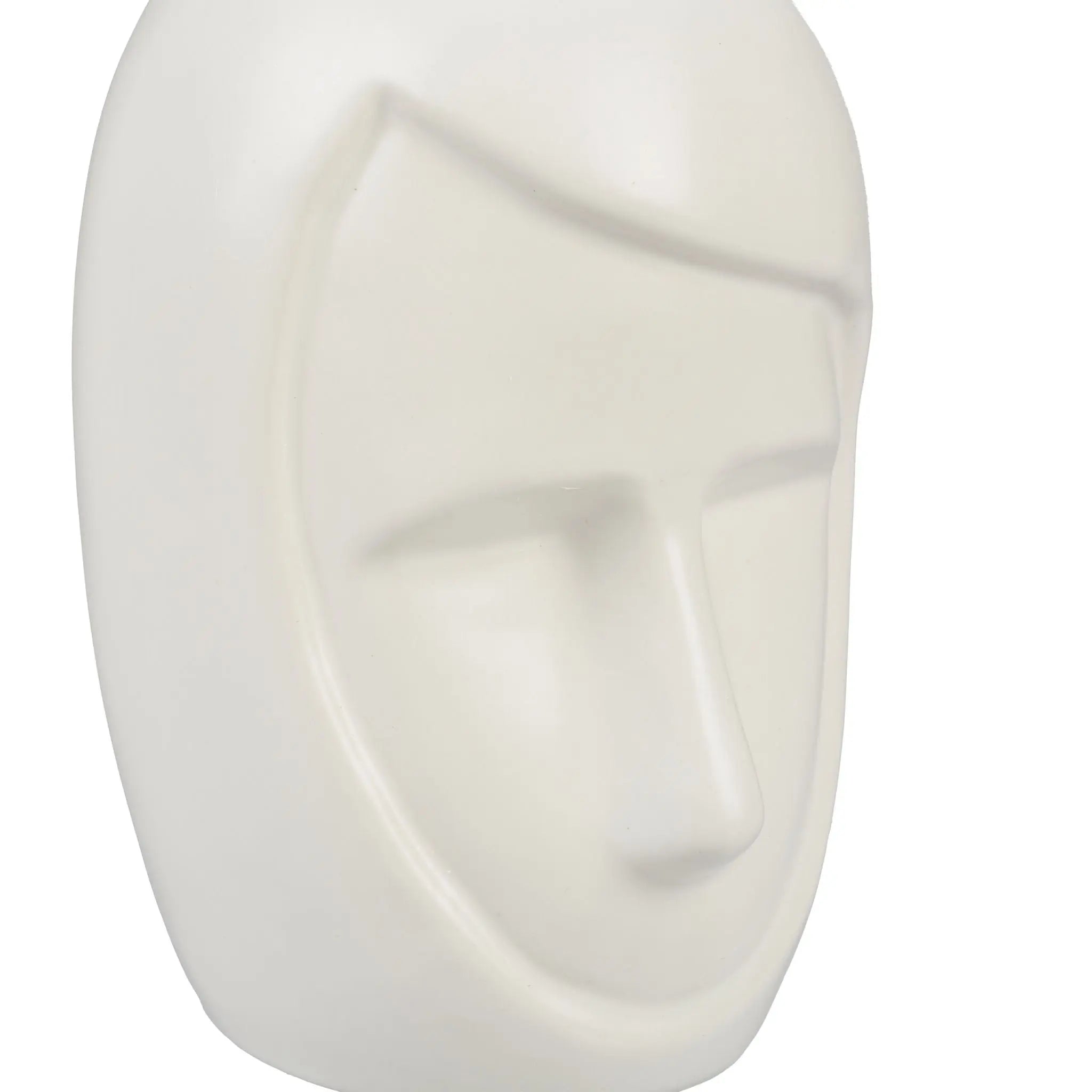 Blumenvase Gesicht Weiss von Relaxdays