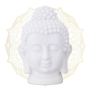 Buddha Kopf Weiss von Relaxdays