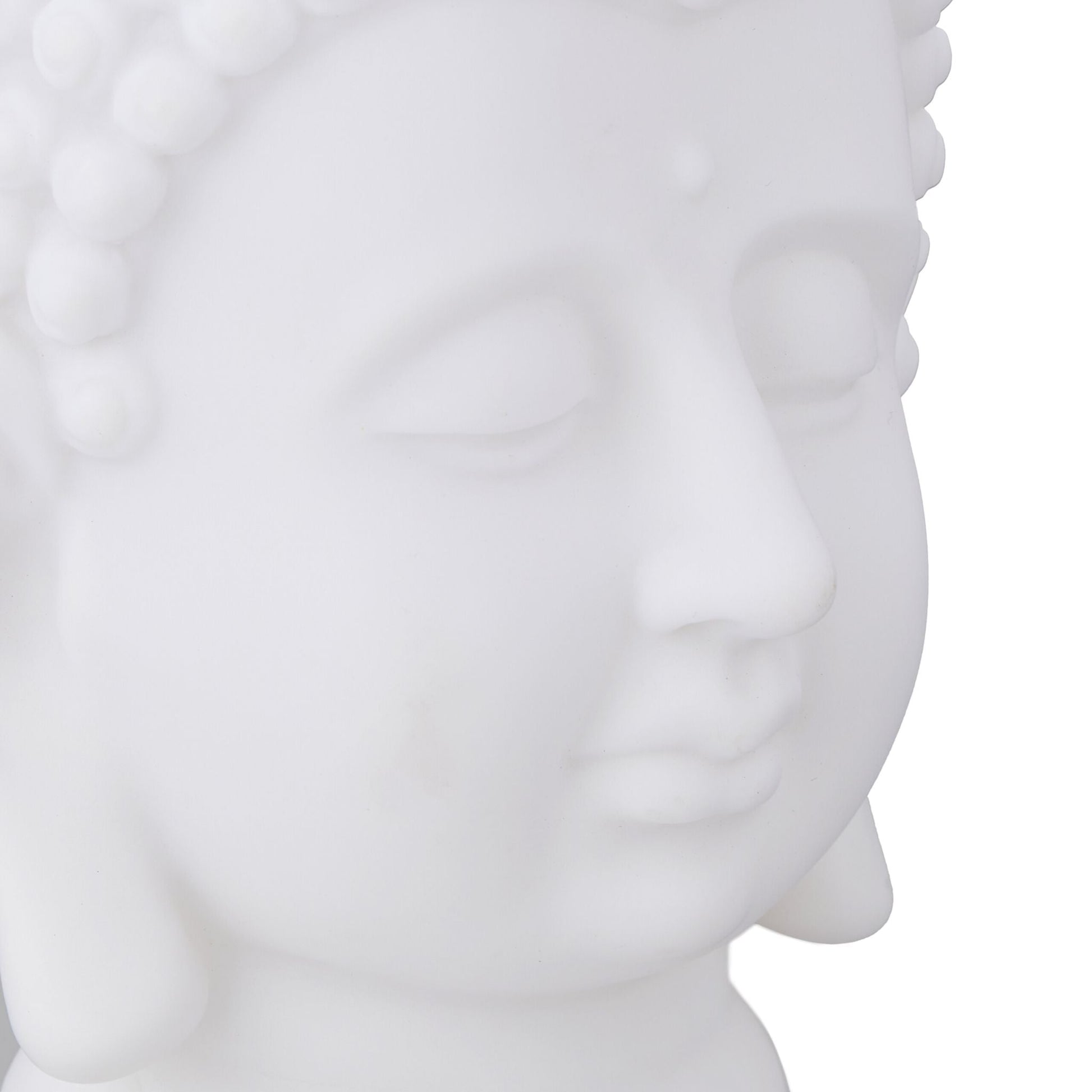 Buddha Kopf Weiss von Relaxdays