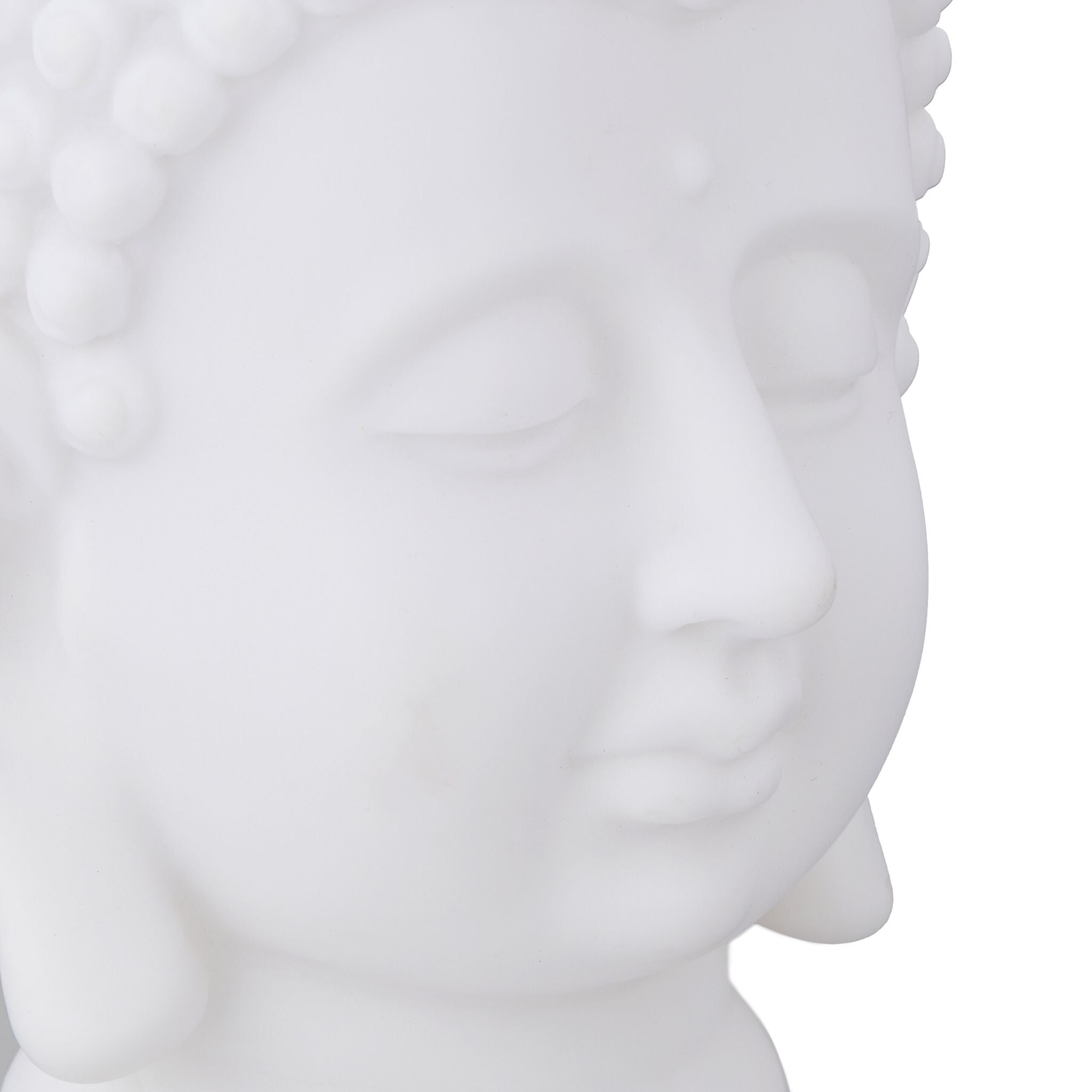 Buddha Kopf Weiss von Relaxdays