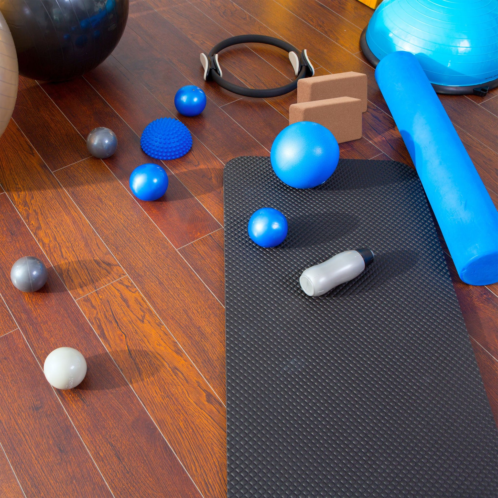 Kork Yogablock 2er-Set Hellbraun von Relaxdays